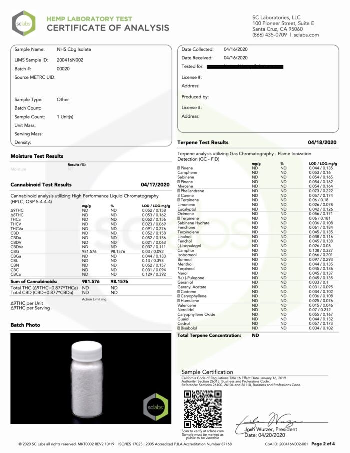 CBG Isolate 5 grams - Image 7