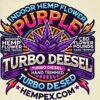 Purple Turbo Diesel Indoor CBD Hemp Flower Pound